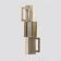 Modern Geometric Murano Glass and Brass Wall Lamp