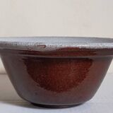 19th century enamelled earthenware salad bowl