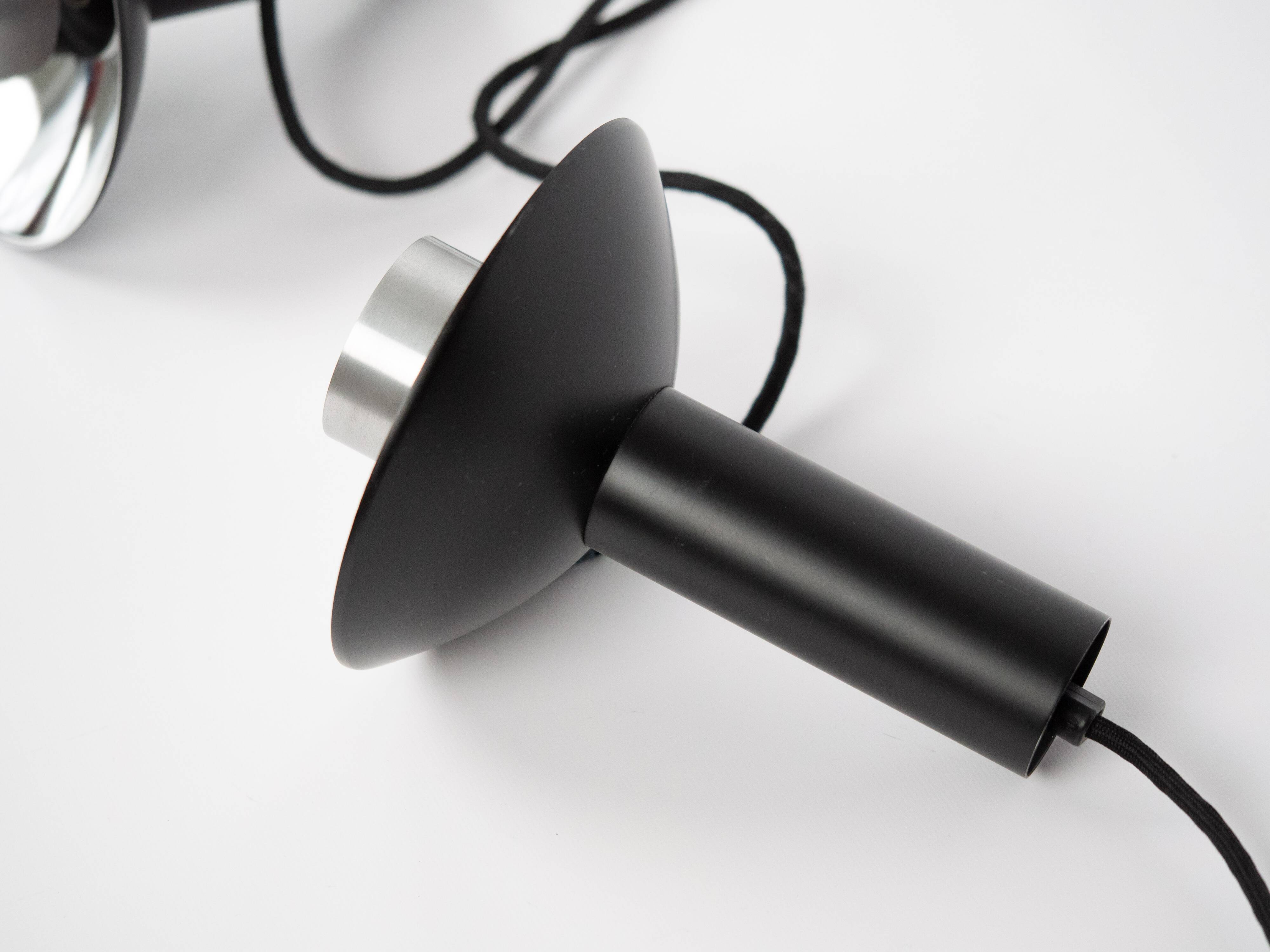 Pair of 2 Danish vintage pendant lamp Louise by Louis Poulsen, 1970s