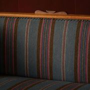 Oak canapé adorned with original upholstery, Nordic classicism, Sweden, 1930s.