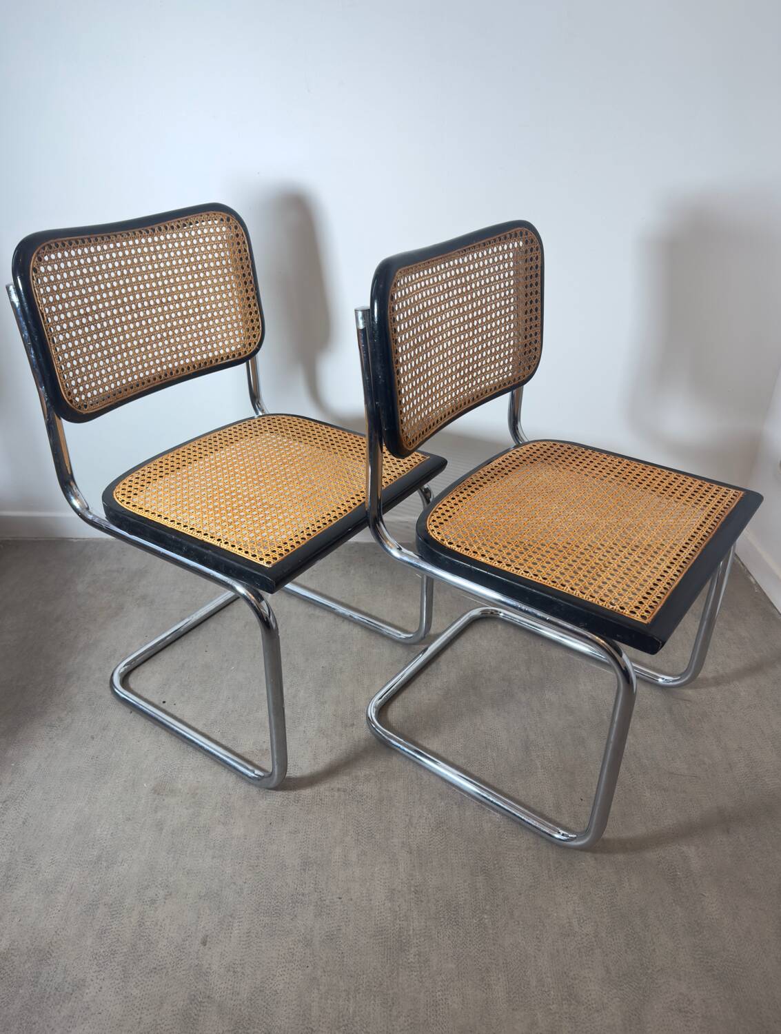 Paire de chaises Marcel Breuer  cesca b32