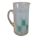 Vintage glass pitcher from the 1950s – geometric design