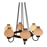 1960s ceiling light in opalglass