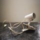 Old spotlight lamp with hanging clip 100% white 100%1970 vintage tbe
