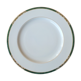 Flat porcelain plate of Limoges Philippe Deshoulières - Auray