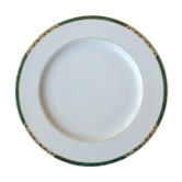 Flat porcelain plate of Limoges Philippe Deshoulières - Auray