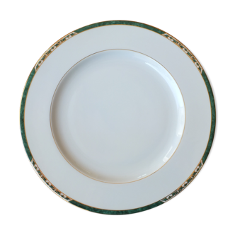 Assiette plate en porcelaine de Limoges Philippe Deshoulières - Auray