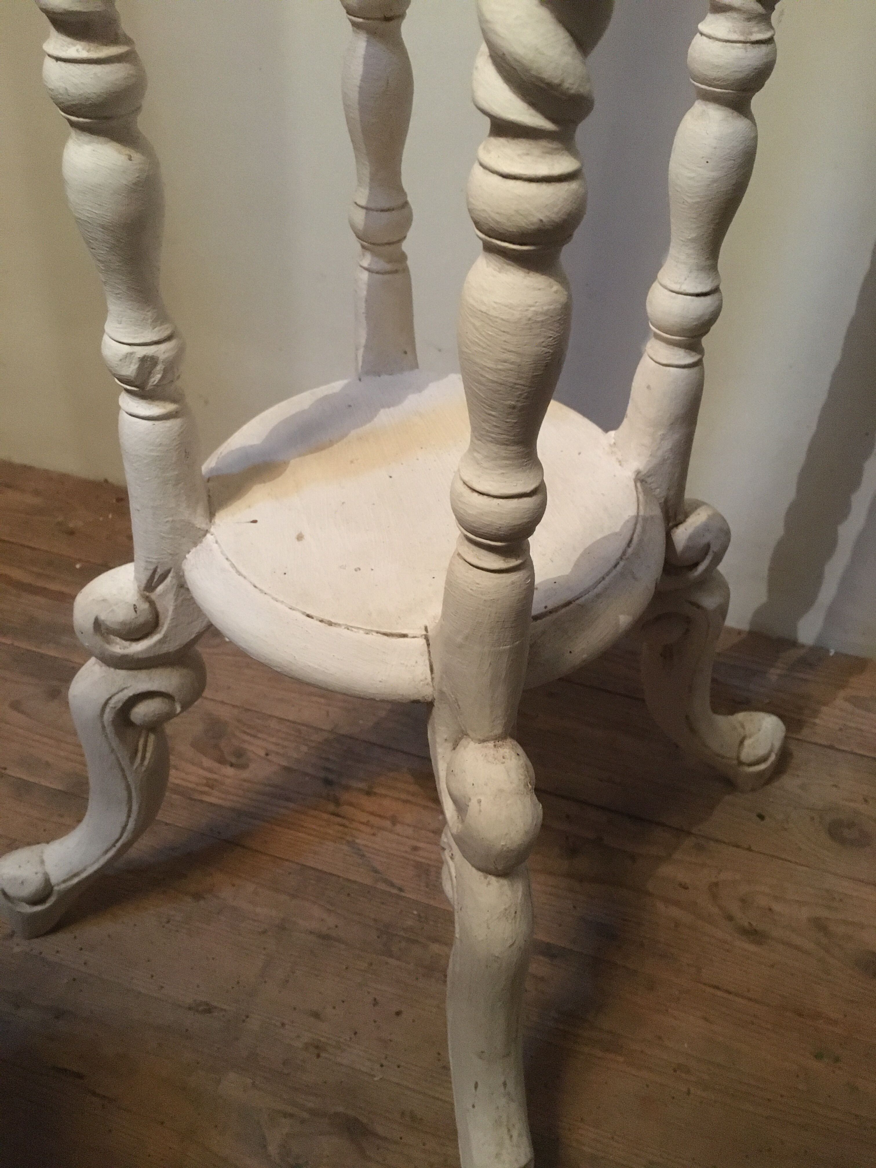 White patina wood harness