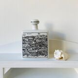 Bouteille flacon en porcelaine