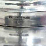 Large gravy boat on its frame, silver metal Cailar Bayard, 19th century