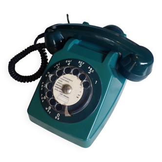Téléphone à cadran Socotel S63 bleu