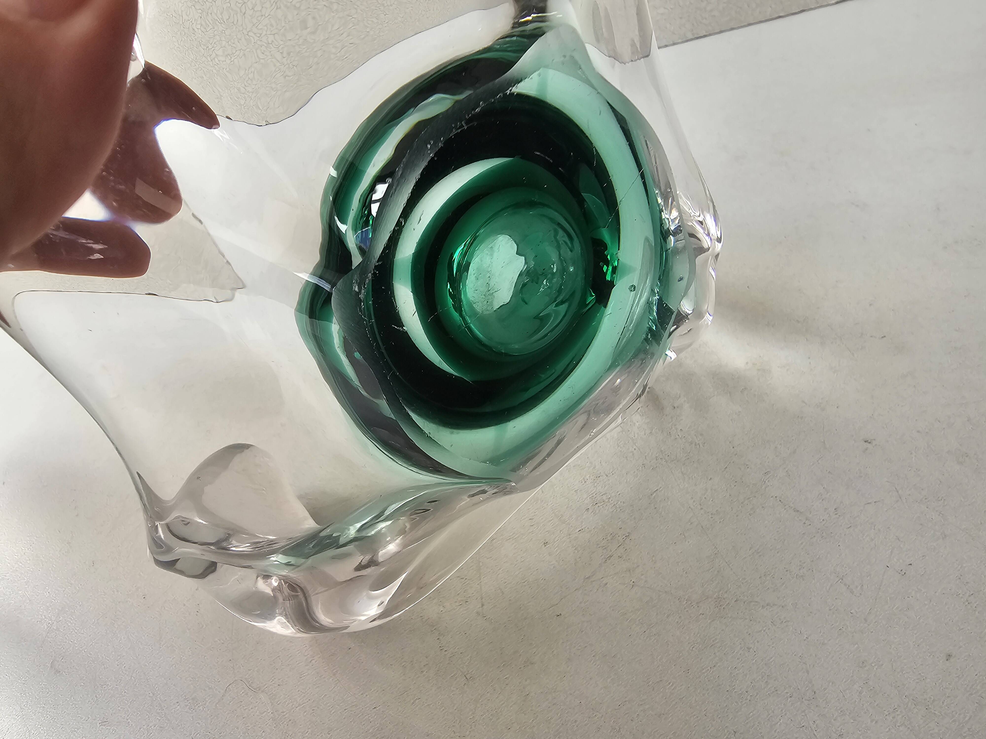 Glass candlestick in the style of Murano - 1960s