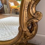 Vintage mirror golden shell 95x64