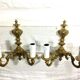 Paire d’appliques Bronze 2 lumières style Louis XV