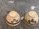 2 bols motifs fleurs en gres sarreguemines france vintage