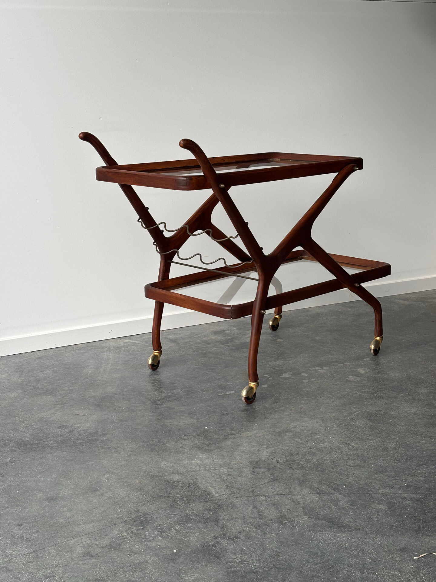 Italian bar cart Cesare Lacca, 1950