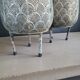 Pair of openwork metal lanterns