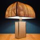 Travertine marble table lamp, Italy, 1970s
