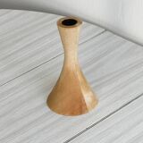 Wooden candle holder.