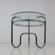 Table tubular steel and glass Czech Republic 1930 s vintage