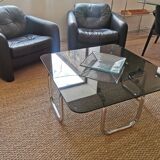 Italian design coffee table, Bauhaus style, 70s