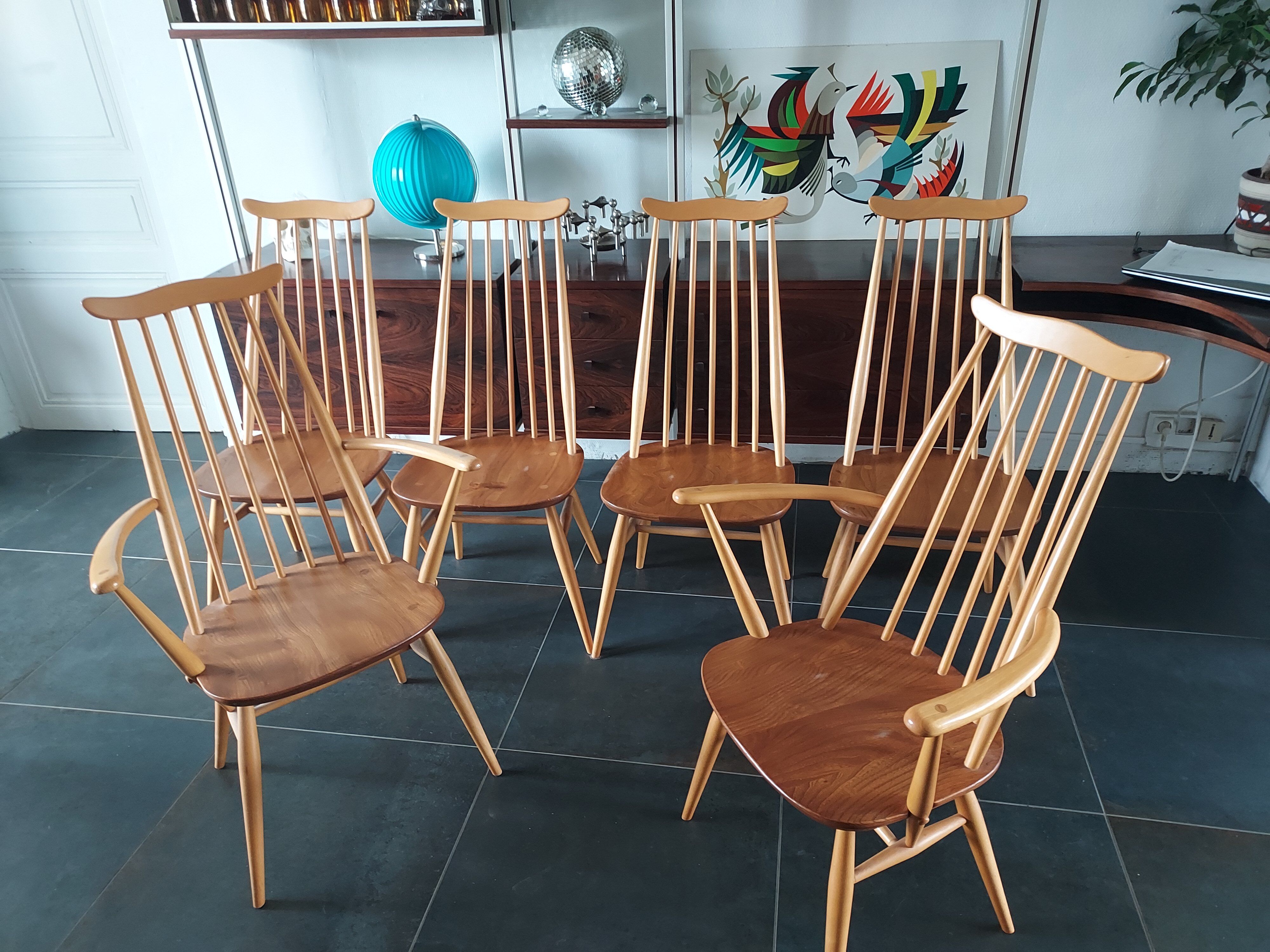 Ercol Goldsmith chairs and armchairs