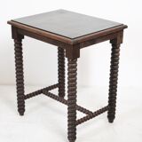 Wooden table legs in coils