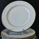 Set of 6 flat plates from Guy Degrène model "Galon Platine" in BE.