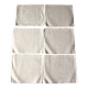 A set of 6 damask napkins Monograms MM