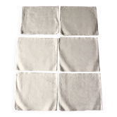 Un lot 6 serviettes de table damassé Monogrammes M M