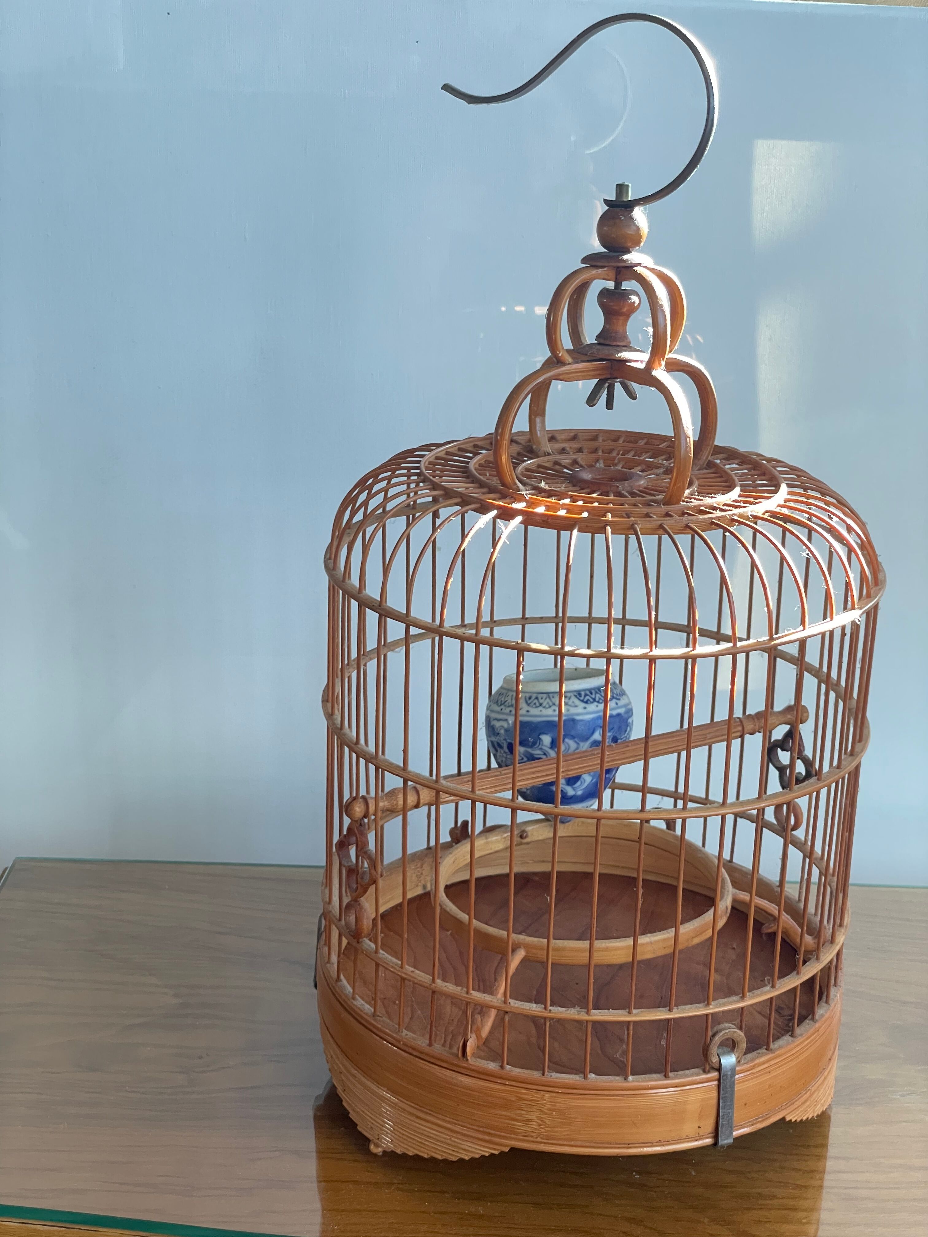 Vintage Vietnam Bamboo Bird Cage