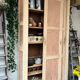 Meuble de métier, armoire en bois