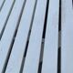 White solid wood bistro style garden table for 4 people