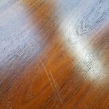 Danish teak round extending dining table