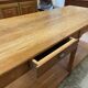 Oak draper table 2 drawers