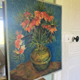 Vintage painting reproduction Fritillaries Van Gogh impressionist