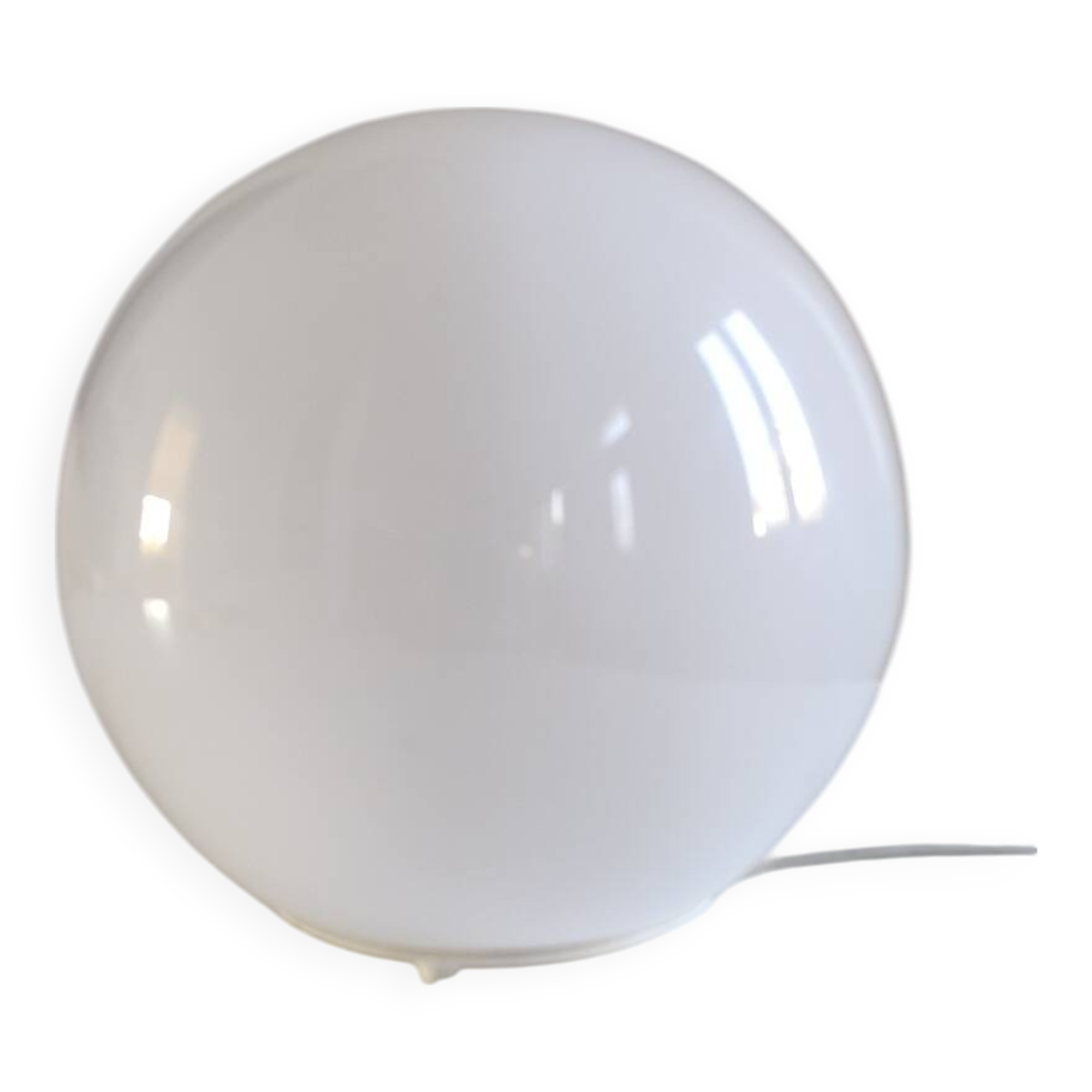 White opaline table lamp from Ikea, 1990