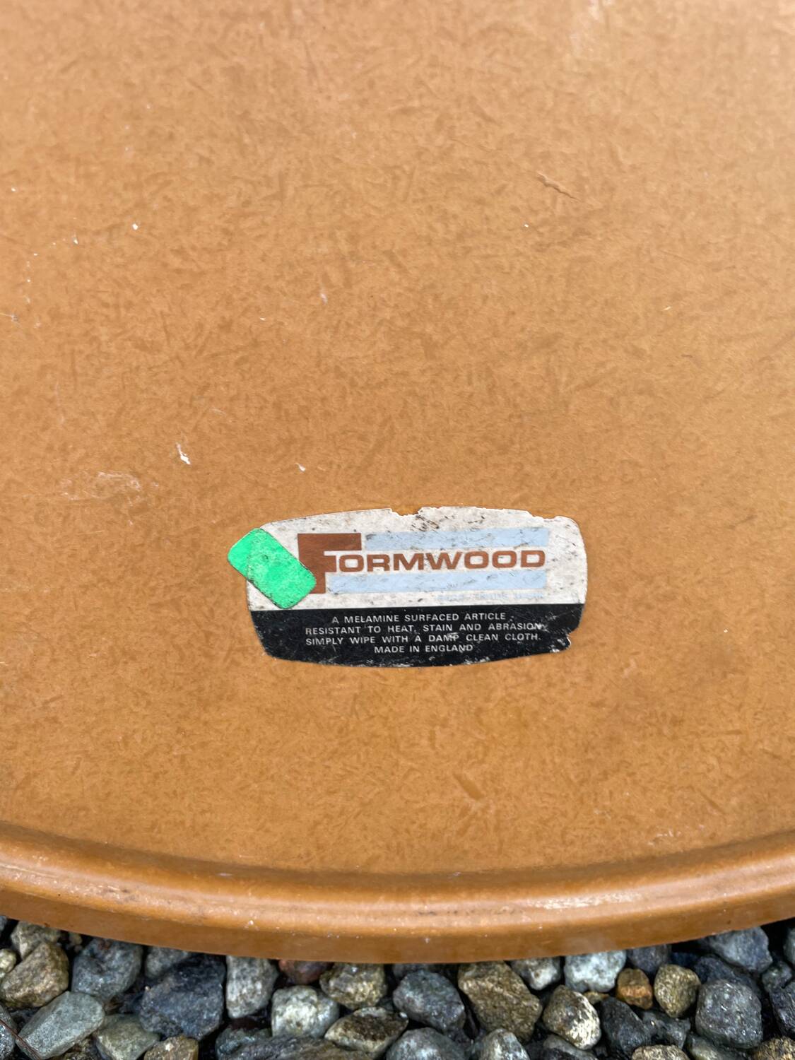 vintage teak wood wall mirror