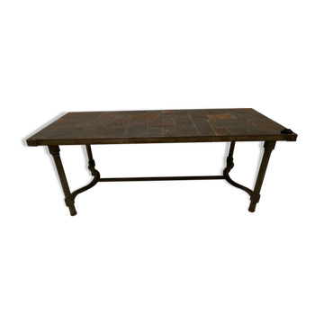 Slate top coffee table