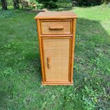 Rattan bedside table