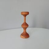 Vintage olive wood candle holder