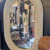 Miroir en rotin 92cm