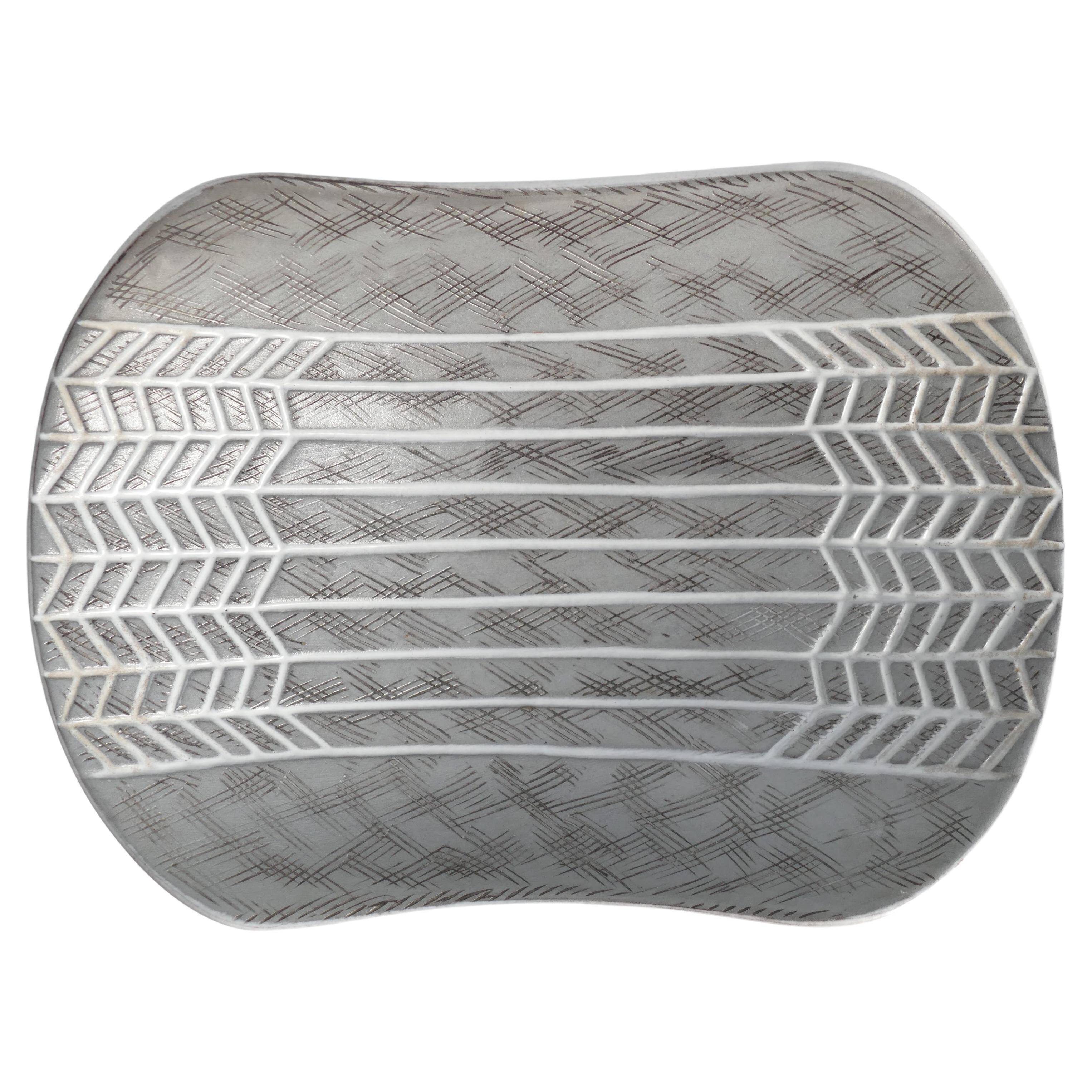 Mid-Century Ceramic Bowl "Ax" by Mari Simmulson for Upsala Ekeby, Sweden 1950s