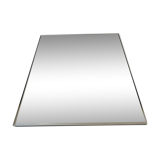 Vintage rectangular bevelled mirror, 1970s - 60x42cm