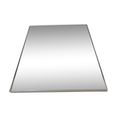 Vintage rectangular bevelled mirror, 1970s - 60x42cm