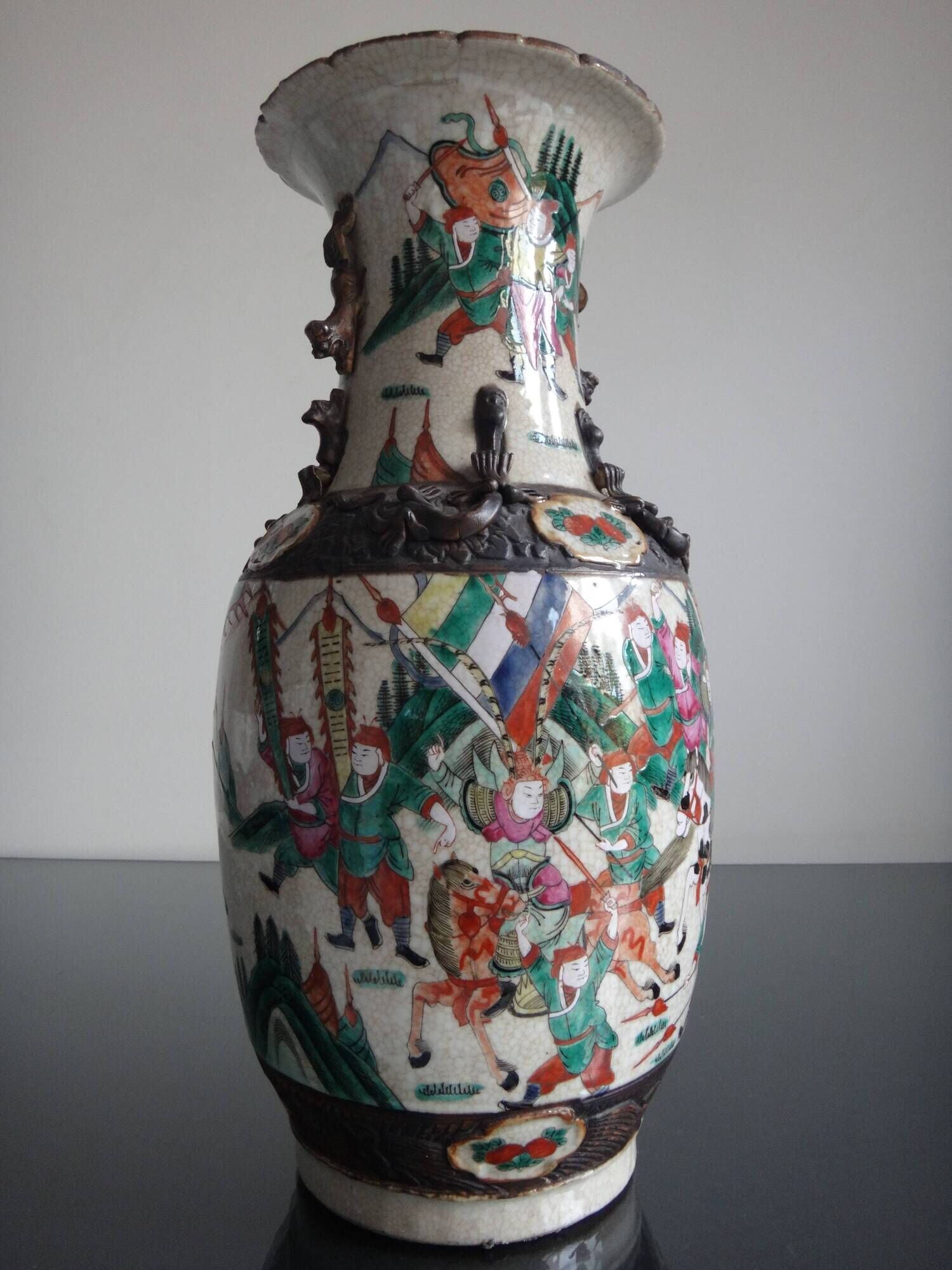 Vase Nanjing China 45cm porcelain XIX