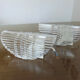 Pair of transparent plexiglass sconces 1970