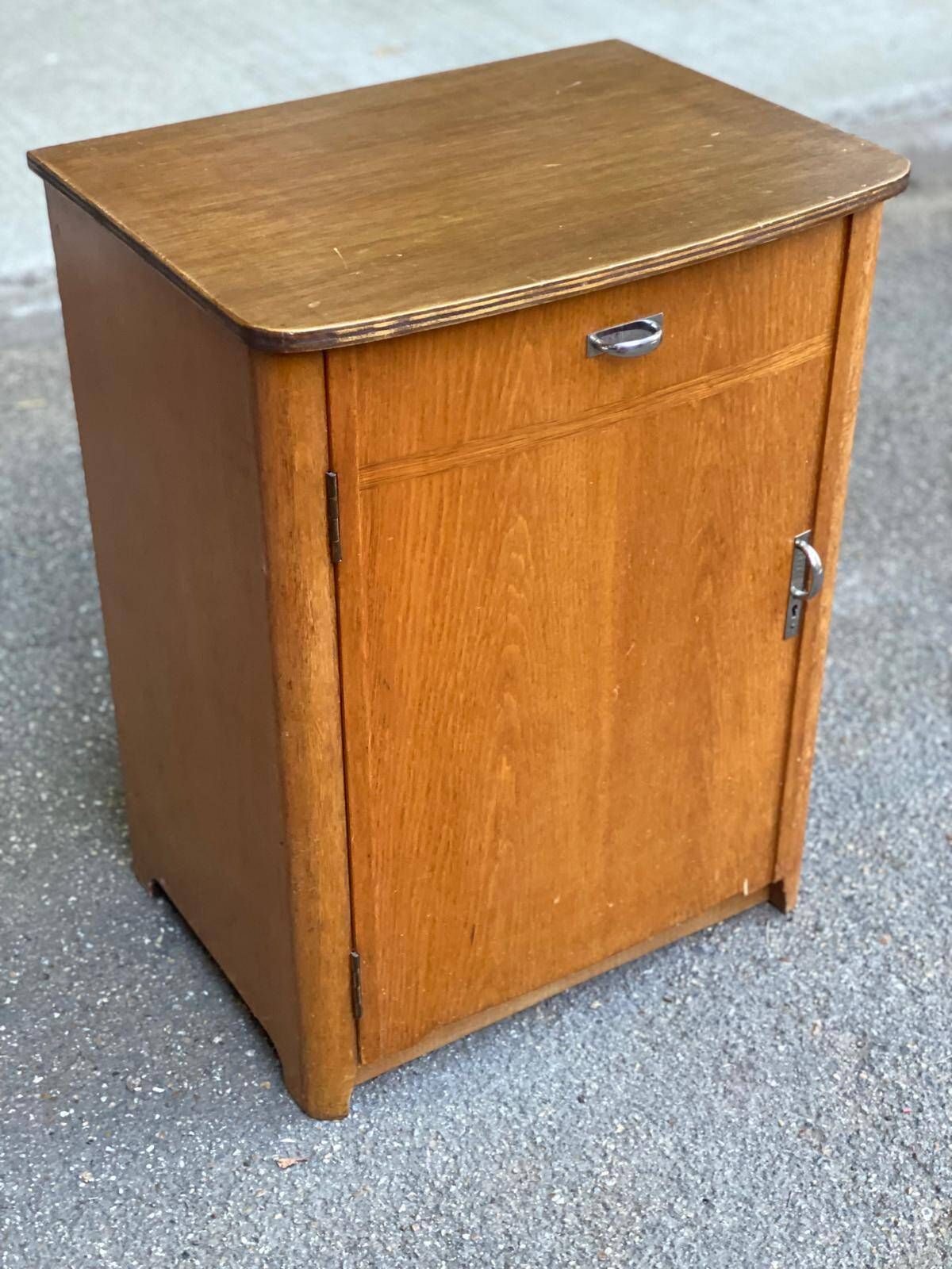 Armoire de rangement chaussures style scandinave en bois 1960