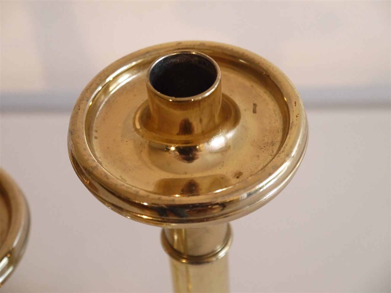 Vintage candle holder with 3 brass lights, Germany 1970