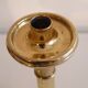 Vintage candle holder with 3 brass lights, Germany 1970